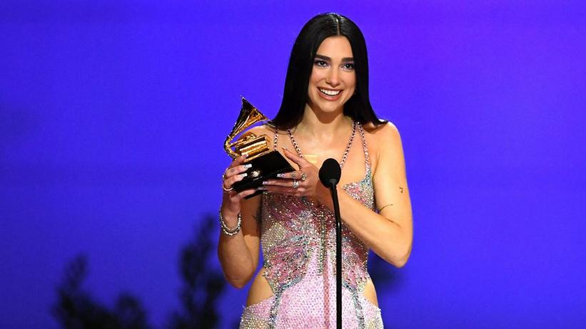 GRAMMY Rewind: Dua Lipa Champions Happiness As She Accepts Her GRAMMY For Best Pop Vocal Album In 2021